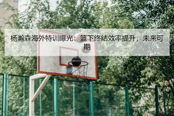 杨瀚森海外特训曝光：篮下终结效率提升，未来可期